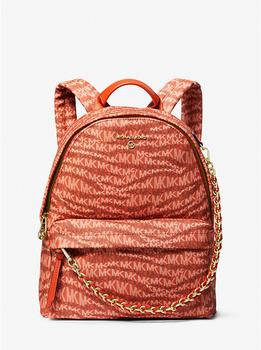 mk双肩包图片, Michael Kors | Slater Medium Animal Print Logo Backpack商品图片 