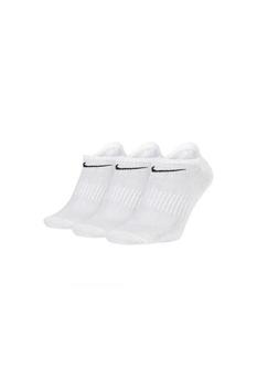 NIKE | Nike Unisex Adults No Show Socks (Pack Of 3) (White)商品图片,8.8折