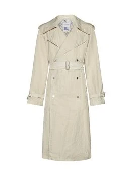 Burberry | Double-breasted Belted Trench Coat,商家Italist,价格¥15174