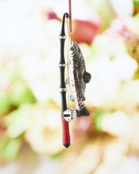 商品Neiman Marcus | Fishing Rod With Fish Christmas Ornament,商家Neiman Marcus,价格¥819图片