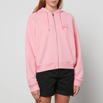 推荐Tommy Jeans Women's Tjw Boxy Signature Zip Hoodie - Fresh Pink商品