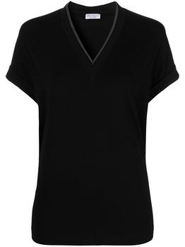 推荐Brunello Cucinelli V-Neck T-Shirt商品