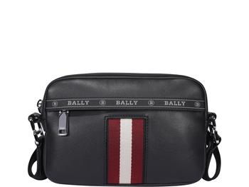 推荐Bally Hal Logo Tape Detailed Stripe Crossbody Bag商品