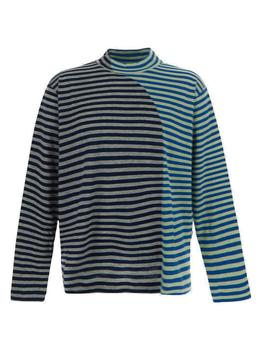 SUNNEI | Sunnei Striped Mock Neck T-Shirt商品图片,5.3折