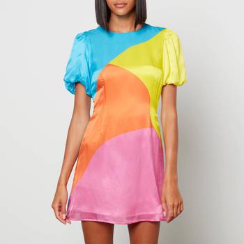 推荐Olivia Rubin Women's Mathilde Colourblock Mini Dress - Colourblock商品
