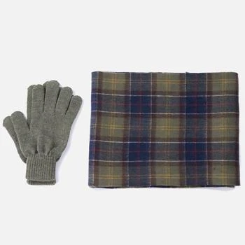 推荐Barbour Heritage Men's Tartan Scarf and Gloves Gift Set - Signature Check商品