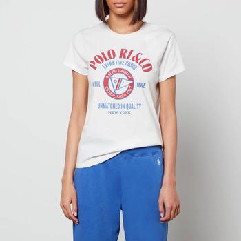 推荐Polo Ralph Lauren Women's Graphic Short Sleeve T-Shirt - Deckwash White商品