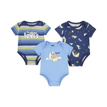 Levi's | Baby Boys Sleeping Under The Stars Bodysuit, Pack of 3 5.9折, 独家减免邮费