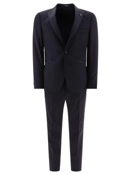 TAGLIATORE | Single-Breasted Wool Suit Suits Blue,商家Wanan Luxury,价格¥3278