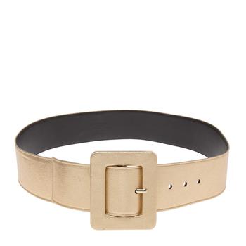ysl皮带是什么牌子, [二手商品] Yves Saint Laurent | Yves Saint Laurent Gold Leather Buckle Waist Belt 95CM商品图片 4.5折