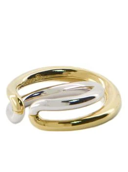 Charlotte Chesnais | Initial Ring - Silver/Gold 18Kt - Gold,商家The List,价格¥4958