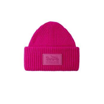 Rebecca Minkoff | Women's Classic Ribbed Tonal Patch Cuff Beanie,商家Macy's,价格¥412