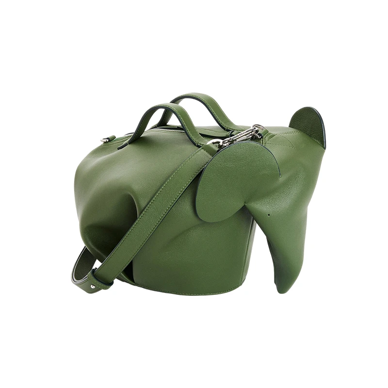 推荐罗意威 23新款 男士大号猎人绿色经典小牛皮拉链口袋小象包 B623A18X01-4700商品
