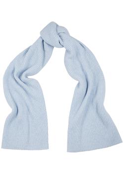 推荐Light blue wool-blend scarf商品