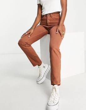 product The Ragged Priest high waisted mom jeans in brown image