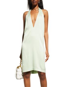 商品3.1 Phillip Lim | Crepe Satin Halter Mini Slip Dress,商家Neiman Marcus,价格¥2201图片