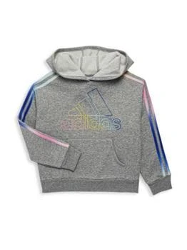 推荐Little Girl's & Girl's Heathered Logo Hoodie商品