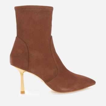 （实际尺码40码)Stuart Weitzman Women's Max 85 Suede Ankle Boots - Tan/Gold product img