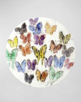 商品Spring Butterflies Lacquer Placemat, 15"Dia图片