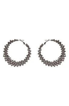 Tasha | Crystal Graduated Hoop Earrings,商家Nordstrom Rack,价格¥34