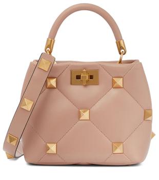 加拿大valentino包, Valentino | Roman Stud The Handle Small leather tote商品图片 