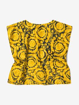 推荐Versace Black Baby Girls Cotton And Silk Baroque Kaftan商品