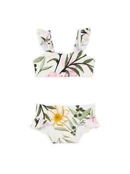 商品PatBO | Baby Girl's & Little Girl's 2-Piece Jasmin Print Bikini Set,商家Saks Fifth Avenue,价格¥560图片