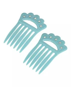 2028 | Women's Plastic with Clear Crystal Double Hair Comb,商家Macy's,价格¥132