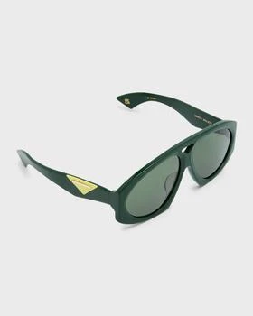 KAREN WALKER | Logo Acetate Aviator Sunglasses 独家减免邮费