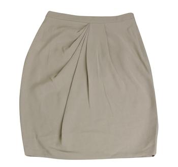Gucci | Gucci Women's Drape Front Beige Silk Skirt 261856商品图片,3.6折