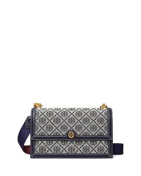 tory burch tote单肩包, Tory Burch | T Monogram 提花单肩包 商品图片 