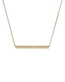 Hearts On Fire | 18K Yellow Gold Barre Diamond Pavé Bar Necklace, 18",商家Bloomingdale's,价格¥14125