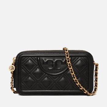 tory burch fleming, Tory Burch | Tory Burch Women's Fleming Double-Zip Mini Bag - Black商品图片 额外6.5折, 额外六五折