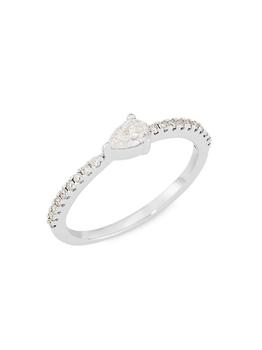 商品Saks Fifth Avenue Collection | 14K White Gold & 0.42 TCW Diamond Ring,商家Saks Fifth Avenue,价格¥10143图片