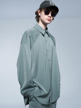 萨克斯, SYNC | Oversized Flowy Shirt Sax Blue商品图片 7.9折×额外8.5折, 额外八五折