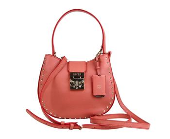 商品MCM | MCM Women's Trisha Cocoa Pink Leather Studded Small Crossbody Bag MWH8APA48PW001,商家Atterley,价格¥5133图片