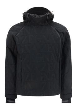 Zegna | Ermenegildo Zegna Monogram Long-Sleeved Hooded Jacket 6.2折