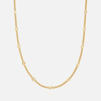 Daisy London | Daisy London Estee Lalonde Sunburst Chain Necklace - Sterling Silver/18K Gold Plate 