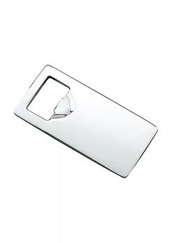 商品Contemporary Home Living | 1.875" x 4" Silver Flat Rectangular Bottle Opener,商家Belk,价格¥162图片