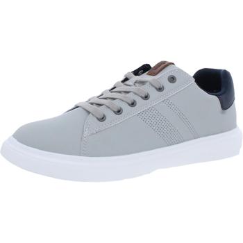 推荐Ben Sherman Hardie Men's Faux Leather Perforated Lace-Up Sneakers商品