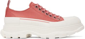 White & Pink Tread Slick Sneakers product img
