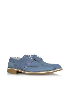 商品A.TESTONI | 淡蓝色小牛皮Derby鞋,商家Forzieri,价格¥878图片
