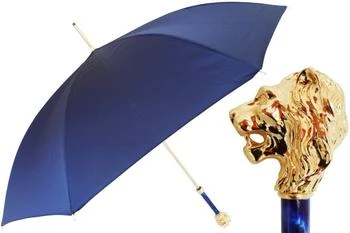 PASOTTI | Pasotti葩莎帝  蓝色布伞面 金色狮子头手柄 晴雨伞,商家Unineed,价格¥1455