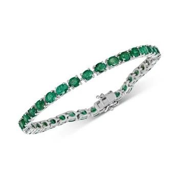 Macy's | Emerald Tennis Bracelet (17 ct. t.w.) in Sterling Silver(Also Available in Sapphire),商家Macy's,价格¥5577