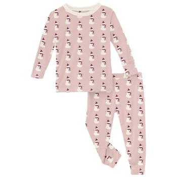 KicKee Pants | Long Sleeve Pajama Set (Toddler/Little Kids/Big Kids) 独家减免邮费