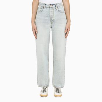 Re/Done | 90's Crop Low Slung jeans in blue cotton商品图片,