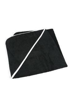 商品A&R Towels Baby/Toddler Babiezz Medium Hooded Towel (Black/White) (One Size)图片