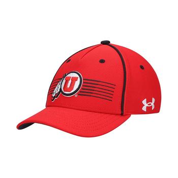Under Armour | Youth Boys Red Utah Utes Blitzing Accent Performance Adjustable Hat商品图片,