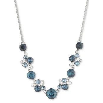 Givenchy | Silver-Tone Denim Crystal Frontal Necklace, 16" + 3" extender 7折