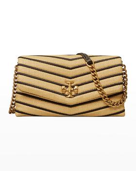 tory burch kira链条包, Tory Burch | Kira Envelope Flap Straw Chain Wallet商品图片 7.3折